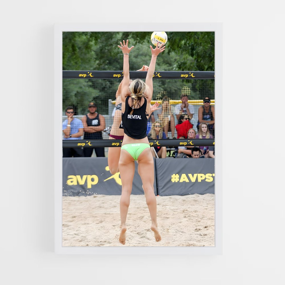 Poster Olympic beach volley – affiche Beach-volley (vue 3)